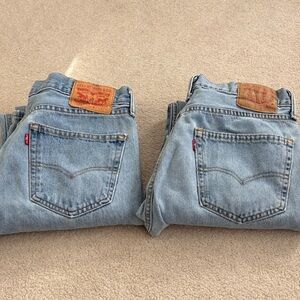 2 pairs of men’s Levi’s 505 jeans 33x32